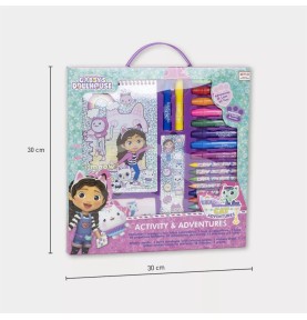 Σετ Ζωγραφικής σε Βαλιτσάκι Cerdá Gabby's Dollhouse "Cat Adventures" 26 Τεμάχια - διαστάσεις