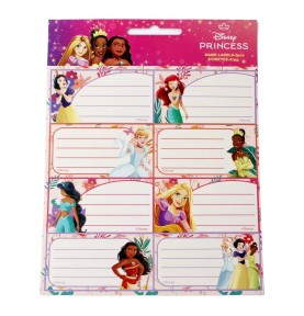 Disney Princess Spring Αυτοκόλλητες Ετικέτες Τετραδίων 16 Τεμάχια