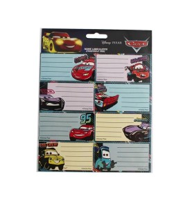 Disney Cars Lightning Αυτοκόλλητες Ετικέτες Τετραδίων 16 Τεμάχια