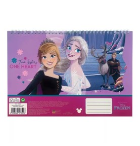 Σπιράλ Μπλοκ Ζωγραφικής Disney Frozen One Heart A4 30 Φύλλα