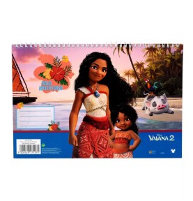 Σπιράλ Μπλοκ Ζωγραφικής Disney Vaiana Big Sis A4 30 Φύλλα