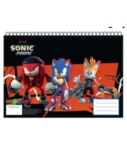 Σπιράλ Μπλοκ Ζωγραφικής Sonic the Hedgehog Get Me A4 30 Φύλλα