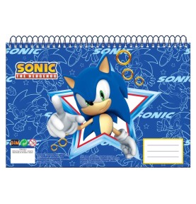 Σπιράλ Μπλοκ Ζωγραφικής Sonic the Hedgehog Rush A4 30 Φύλλα