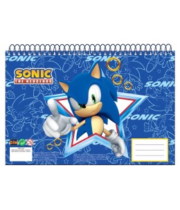 Σπιράλ Μπλοκ Ζωγραφικής Sonic the Hedgehog Rush A4 30 Φύλλα