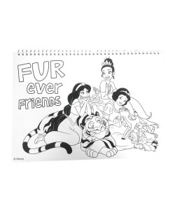 Disney Princess Life A4 Σπιράλ Βιβλίο Ζωγραφικής & Αυτοκόλλητα 40 Φύλλα - ζωγραφιά 2