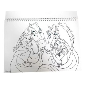 Disney Princess Life A4 Σπιράλ Βιβλίο Ζωγραφικής & Αυτοκόλλητα 40 Φύλλα - ζωγραφιά 3