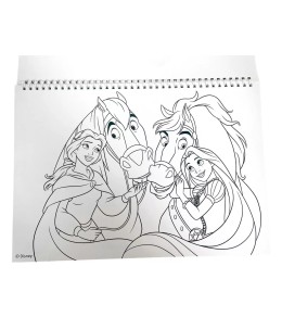 Disney Princess Life A4 Σπιράλ Βιβλίο Ζωγραφικής & Αυτοκόλλητα 40 Φύλλα - ζωγραφιά 3