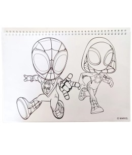 Spiderman Spidey Dino-Webs A4 Σπιράλ Βιβλίο Ζωγραφικής & Αυτοκόλλητα 40 Φύλλα - ζωγραφιά 3