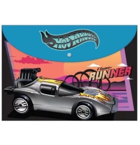 Φάκελος Κουμπί Α4 Hot Wheels Flame Runner