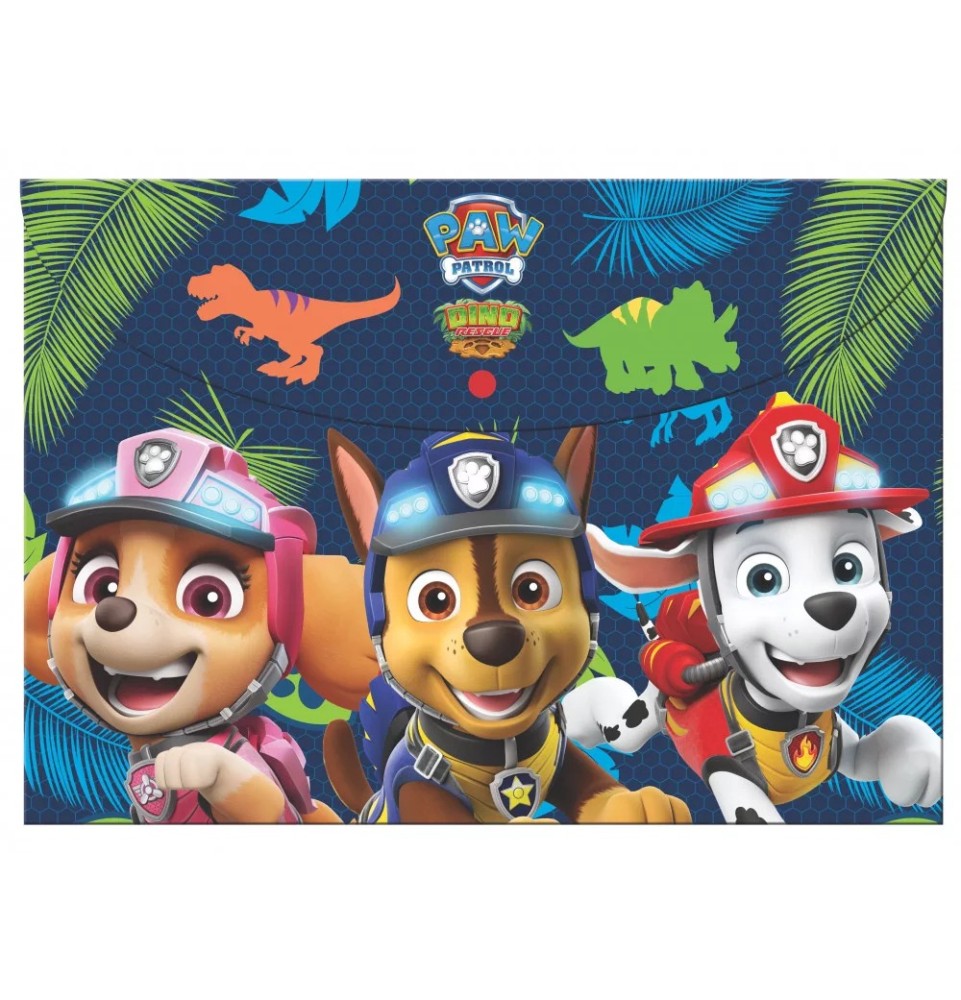 Φάκελος Κουμπί Α4 Paw Patrol Dino Rescue