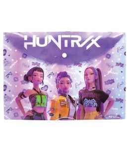 Φάκελος Κουμπί Α4 K-Pop Demon Hunters Hunter X - μπροστά όψη