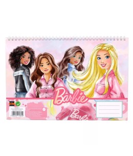 Barbie Paints A4 Σπιράλ Μπλοκ Ζωγραφικής 30 Φύλλα