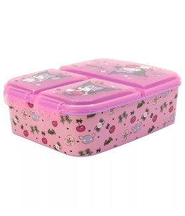 Δοχείο Φαγητού Hello Kitty & Kuromi 18x14x6 εκ. - πλαϊνή όψη