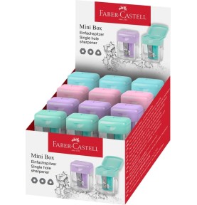Ξύστρα Faber-Castell Mini Box Pastel - σταντ