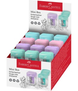 Ξύστρα Faber-Castell Mini Box Pastel - σταντ