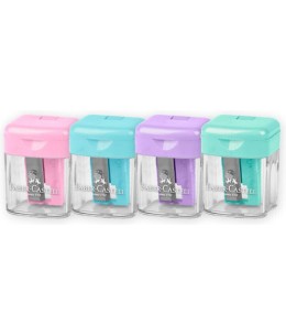 Ξύστρα Faber-Castell Mini Box Pastel - 4 τεμάχια