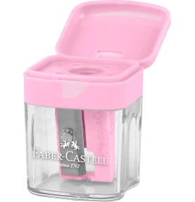 Ξύστρα Faber-Castell Mini Box Pastel - ροζ ξύστρα