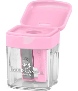 Ξύστρα Faber-Castell Mini Box Pastel - ροζ ξύστρα