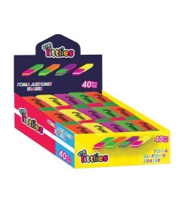 Γόμα Δίχρωμη Neon The Littlies - σταντ