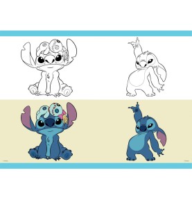 Τετράδιο Καρφίτσα 17x25 εκ. Lilo & Stitch 40 Φύλλα - ζωγραφιές 1
