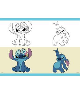 Τετράδιο Καρφίτσα 17x25 εκ. Lilo & Stitch 40 Φύλλα - ζωγραφιές 1