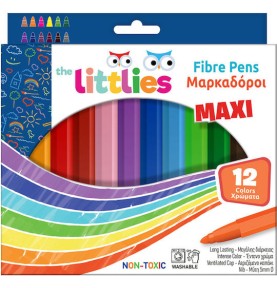 Μαρκαδόροι Χοντροί The Littlies 12 Τεμάχια