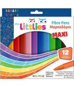 Μαρκαδόροι Χοντροί The Littlies 12 Τεμάχια