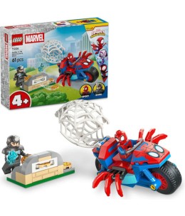 LEGO® Marvel Spidey on His Motorcycle vs. Rhino - κουτί κ περιεχόμενα