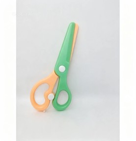 JUSTnote Ψαλίδι Σχολικό Πλαστικό 14cm - πορτοκαλί/πράσινο κλειστό ψαλίδι