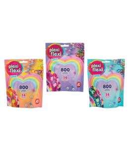 AS Plexi Flexi Love Σακουλάκι Με 800 Λαστιχάκια & 16 Αξεσουάρ Για Ηλικίες 5 Χρονών